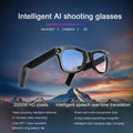 NEW AI Glasses 500W HD Anti-Shake Camera Glasses Ai Translation Calls,Video Recording Photo Taking Bluetooth Headset Glass,B